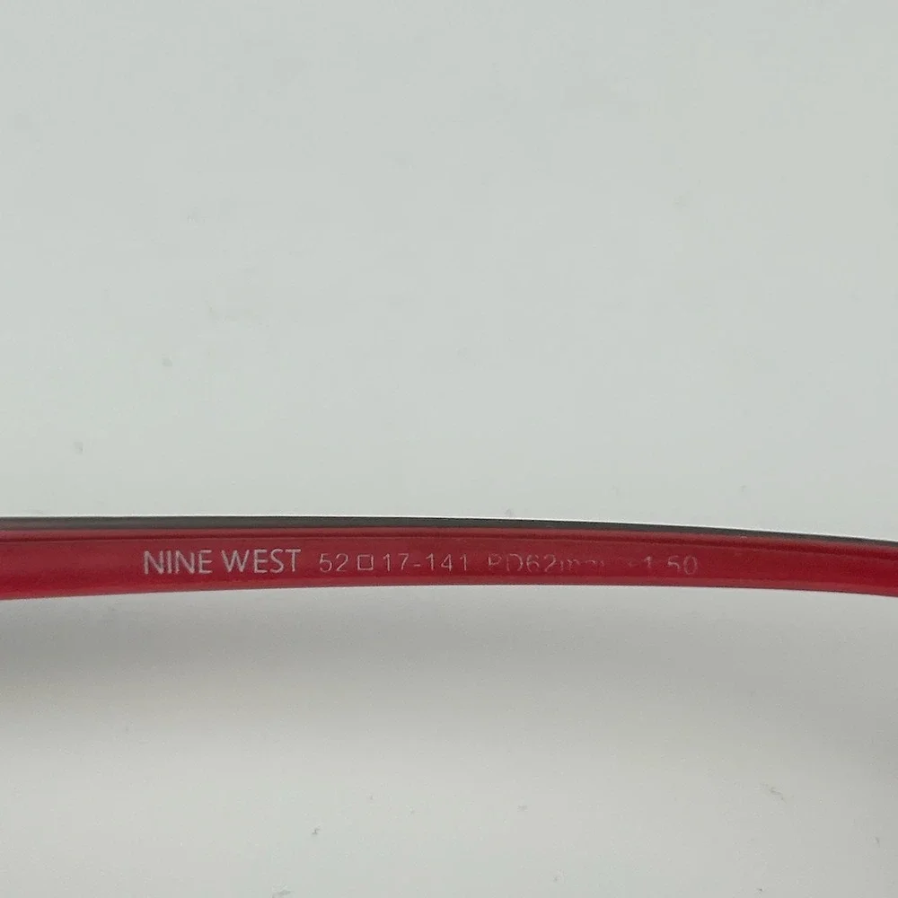 Nine West NS1223 Womens Eyeglasses Frame Rose Plastic Full Rim 52-17-141 mm